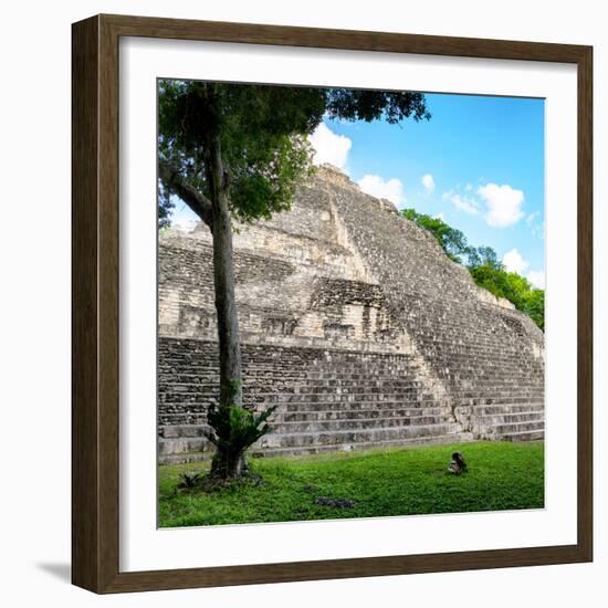 ¡Viva Mexico! Square Collection - Mayan Pyramid-Philippe Hugonnard-Framed Photographic Print