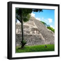 ¡Viva Mexico! Square Collection - Mayan Pyramid-Philippe Hugonnard-Framed Photographic Print