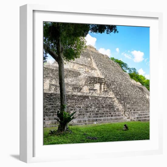 ¡Viva Mexico! Square Collection - Mayan Pyramid-Philippe Hugonnard-Framed Photographic Print