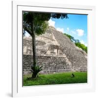 ¡Viva Mexico! Square Collection - Mayan Pyramid-Philippe Hugonnard-Framed Photographic Print