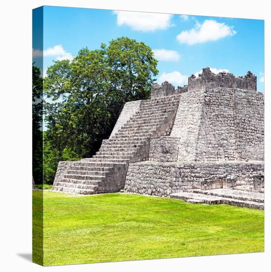 ¡Viva Mexico! Square Collection - Mayan Ruins - Edzna II-Philippe Hugonnard-Stretched Canvas