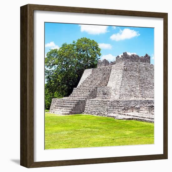 ¡Viva Mexico! Square Collection - Mayan Ruins - Edzna II-Philippe Hugonnard-Framed Photographic Print