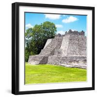 ¡Viva Mexico! Square Collection - Mayan Ruins - Edzna II-Philippe Hugonnard-Framed Photographic Print