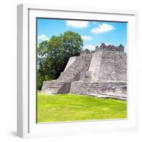 ¡Viva Mexico! Square Collection - Mayan Ruins - Edzna II-Philippe Hugonnard-Framed Photographic Print