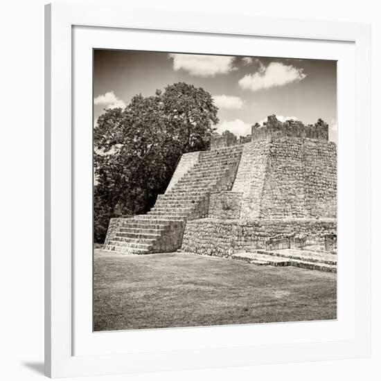 ¡Viva Mexico! Square Collection - Mayan Ruins - Edzna III-Philippe Hugonnard-Framed Photographic Print