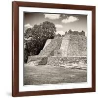 ¡Viva Mexico! Square Collection - Mayan Ruins - Edzna III-Philippe Hugonnard-Framed Photographic Print