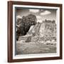 ¡Viva Mexico! Square Collection - Mayan Ruins - Edzna III-Philippe Hugonnard-Framed Photographic Print