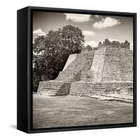 ¡Viva Mexico! Square Collection - Mayan Ruins - Edzna III-Philippe Hugonnard-Framed Stretched Canvas