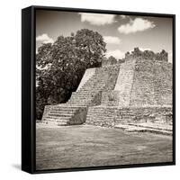 ¡Viva Mexico! Square Collection - Mayan Ruins - Edzna III-Philippe Hugonnard-Framed Stretched Canvas