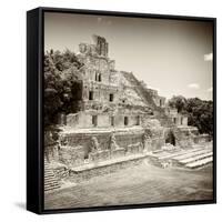 ¡Viva Mexico! Square Collection - Mayan Ruins - Edzna IX-Philippe Hugonnard-Framed Stretched Canvas