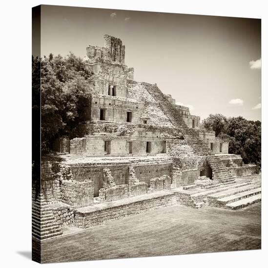 ¡Viva Mexico! Square Collection - Mayan Ruins - Edzna IX-Philippe Hugonnard-Stretched Canvas