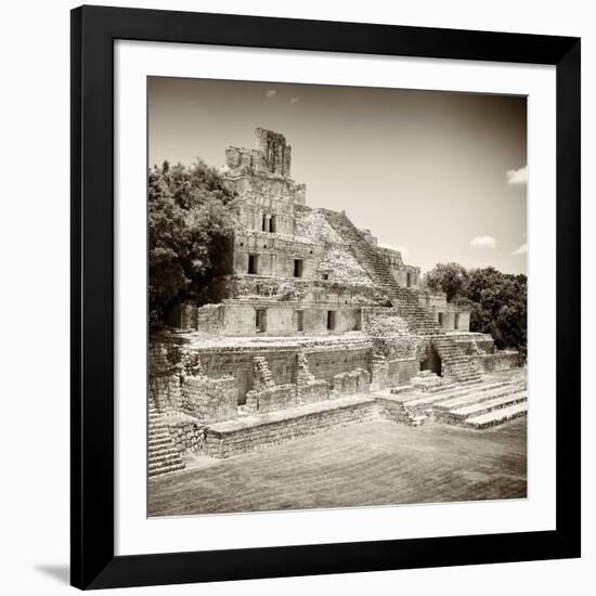 ¡Viva Mexico! Square Collection - Mayan Ruins - Edzna IX-Philippe Hugonnard-Framed Photographic Print