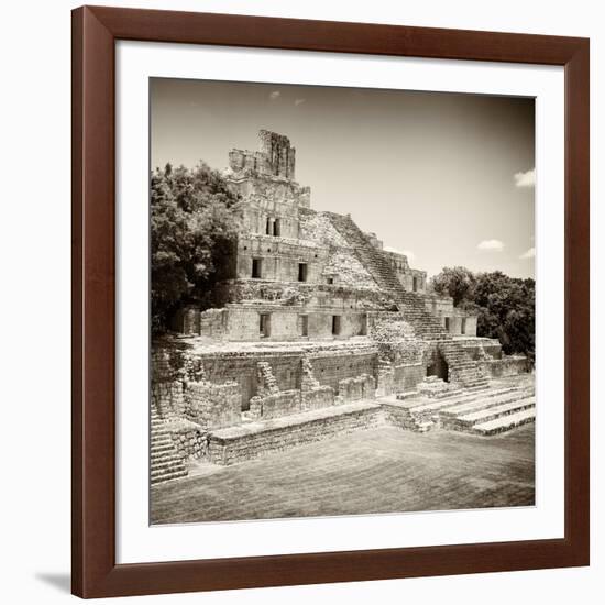 ¡Viva Mexico! Square Collection - Mayan Ruins - Edzna IX-Philippe Hugonnard-Framed Photographic Print