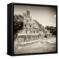¡Viva Mexico! Square Collection - Mayan Ruins - Edzna IX-Philippe Hugonnard-Framed Stretched Canvas