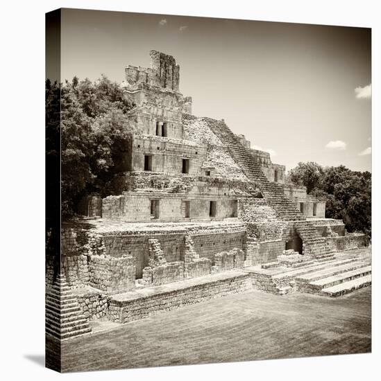 ¡Viva Mexico! Square Collection - Mayan Ruins - Edzna IX-Philippe Hugonnard-Stretched Canvas