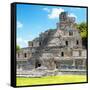 ¡Viva Mexico! Square Collection - Mayan Ruins - Edzna V-Philippe Hugonnard-Framed Stretched Canvas