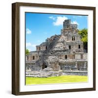 ¡Viva Mexico! Square Collection - Mayan Ruins - Edzna V-Philippe Hugonnard-Framed Photographic Print