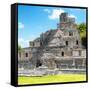 ¡Viva Mexico! Square Collection - Mayan Ruins - Edzna V-Philippe Hugonnard-Framed Stretched Canvas