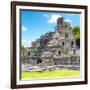 ¡Viva Mexico! Square Collection - Mayan Ruins - Edzna V-Philippe Hugonnard-Framed Photographic Print