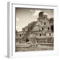 ¡Viva Mexico! Square Collection - Mayan Ruins - Edzna VI-Philippe Hugonnard-Framed Photographic Print