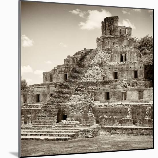 ¡Viva Mexico! Square Collection - Mayan Ruins - Edzna VI-Philippe Hugonnard-Mounted Photographic Print