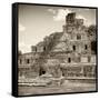 ¡Viva Mexico! Square Collection - Mayan Ruins - Edzna VI-Philippe Hugonnard-Framed Stretched Canvas