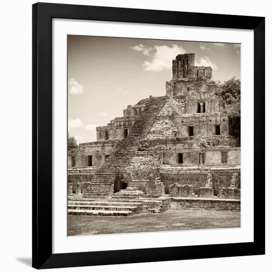 ¡Viva Mexico! Square Collection - Mayan Ruins - Edzna VI-Philippe Hugonnard-Framed Photographic Print