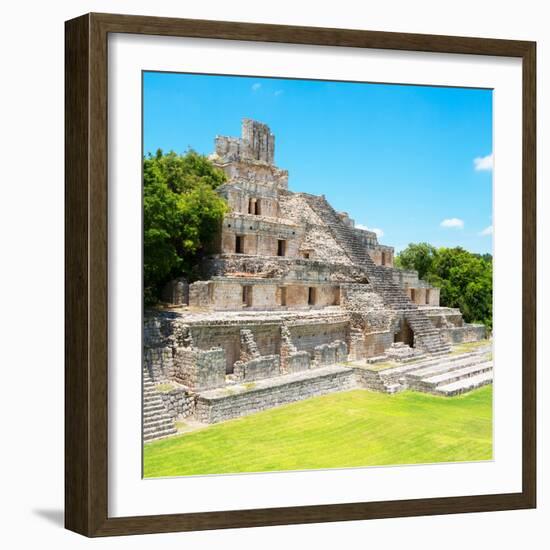 ¡Viva Mexico! Square Collection - Mayan Ruins - Edzna VIII-Philippe Hugonnard-Framed Photographic Print