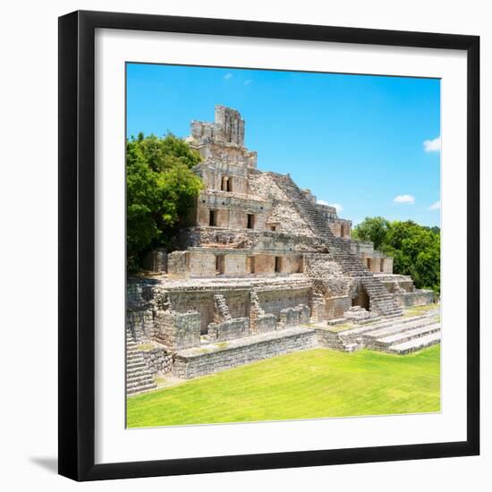 ¡Viva Mexico! Square Collection - Mayan Ruins - Edzna VIII-Philippe Hugonnard-Framed Photographic Print