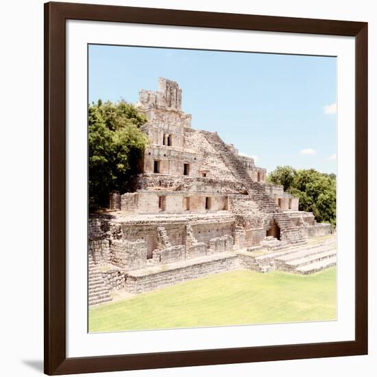 ¡Viva Mexico! Square Collection - Mayan Ruins - Edzna X-Philippe Hugonnard-Framed Photographic Print