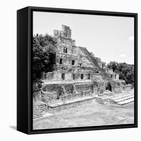 ¡Viva Mexico! Square Collection - Mayan Ruins - Edzna XI-Philippe Hugonnard-Framed Stretched Canvas