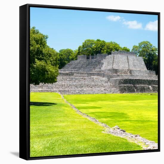 ¡Viva Mexico! Square Collection - Mayan Ruins in Edzna I-Philippe Hugonnard-Framed Stretched Canvas