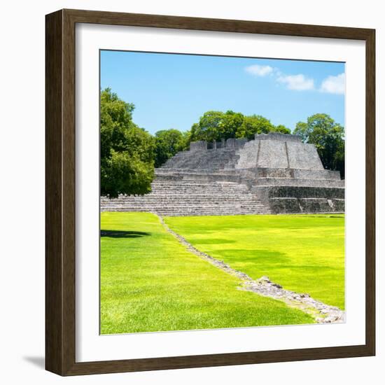 ¡Viva Mexico! Square Collection - Mayan Ruins in Edzna I-Philippe Hugonnard-Framed Photographic Print