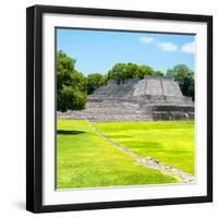 ¡Viva Mexico! Square Collection - Mayan Ruins in Edzna I-Philippe Hugonnard-Framed Photographic Print