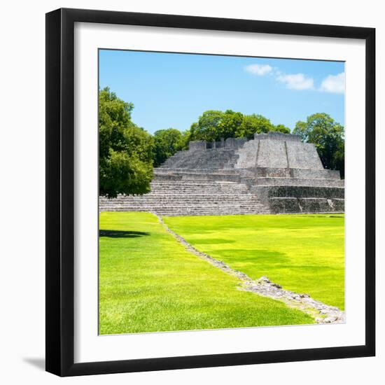 ¡Viva Mexico! Square Collection - Mayan Ruins in Edzna I-Philippe Hugonnard-Framed Photographic Print