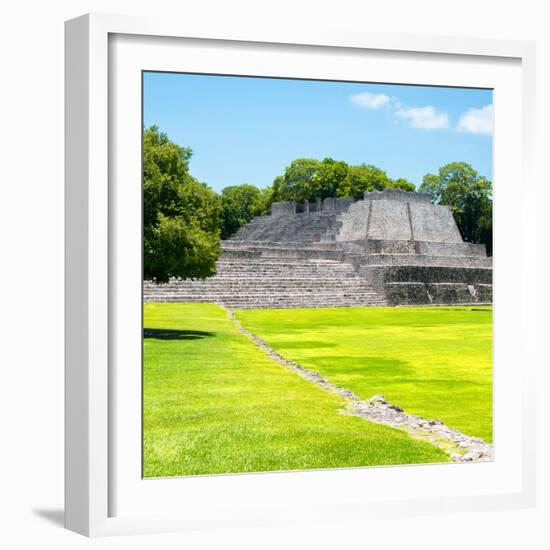 ¡Viva Mexico! Square Collection - Mayan Ruins in Edzna I-Philippe Hugonnard-Framed Photographic Print