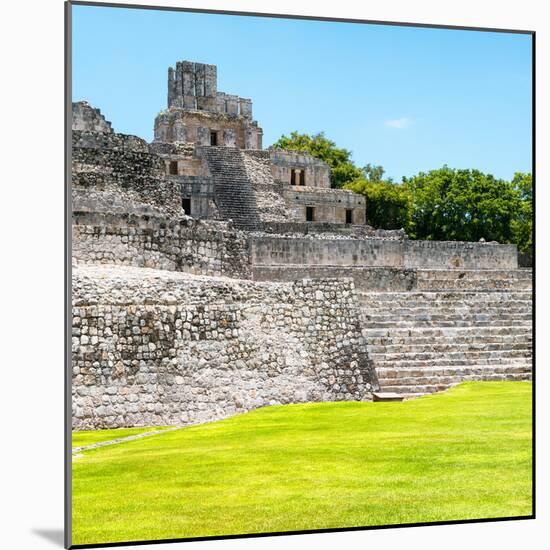 ¡Viva Mexico! Square Collection - Mayan Ruins in Edzna III-Philippe Hugonnard-Mounted Photographic Print