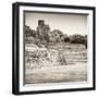 ¡Viva Mexico! Square Collection - Mayan Ruins in Edzna IV-Philippe Hugonnard-Framed Premium Photographic Print