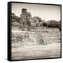 ¡Viva Mexico! Square Collection - Mayan Ruins in Edzna IV-Philippe Hugonnard-Framed Stretched Canvas