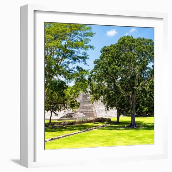 ¡Viva Mexico! Square Collection - Mayan Ruins in Edzna IX-Philippe Hugonnard-Framed Photographic Print