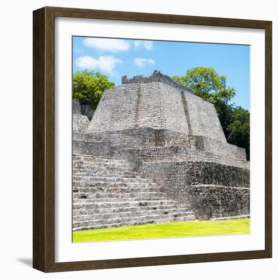 ¡Viva Mexico! Square Collection - Mayan Ruins in Edzna VI-Philippe Hugonnard-Framed Photographic Print