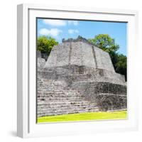 ¡Viva Mexico! Square Collection - Mayan Ruins in Edzna VI-Philippe Hugonnard-Framed Photographic Print