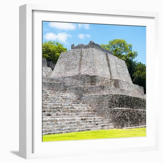 ¡Viva Mexico! Square Collection - Mayan Ruins in Edzna VI-Philippe Hugonnard-Framed Photographic Print