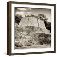 ¡Viva Mexico! Square Collection - Mayan Ruins in Edzna VII-Philippe Hugonnard-Framed Photographic Print