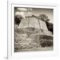 ¡Viva Mexico! Square Collection - Mayan Ruins in Edzna VII-Philippe Hugonnard-Framed Photographic Print