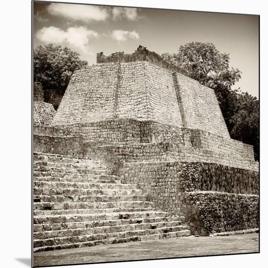 ¡Viva Mexico! Square Collection - Mayan Ruins in Edzna VII-Philippe Hugonnard-Mounted Photographic Print