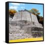 ¡Viva Mexico! Square Collection - Mayan Ruins in Edzna with Fall Colors-Philippe Hugonnard-Framed Stretched Canvas