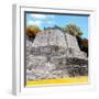 ¡Viva Mexico! Square Collection - Mayan Ruins in Edzna with Fall Colors-Philippe Hugonnard-Framed Photographic Print