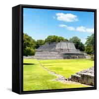 ¡Viva Mexico! Square Collection - Mayan Ruins in Edzna-Philippe Hugonnard-Framed Stretched Canvas