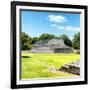 ¡Viva Mexico! Square Collection - Mayan Ruins in Edzna-Philippe Hugonnard-Framed Photographic Print